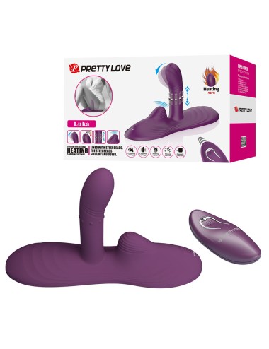 PRETTY LOVE - LUKA VIBRADOR DE SENTADO COM EFEITO DE CALOR E CONTROLE REMOTO