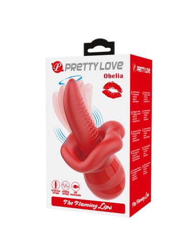 PRETTY LOVE - OBELIA VIBRADOR DE LÍNGUA COM MOVIMENTO ORBITAL