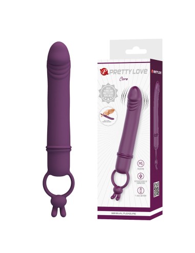 PRETTY LOVE - CORA VIBRADOR EM FORMATO DE PÊNIS COM ANEL DE RESISTÊNCIA