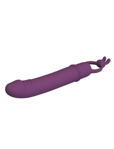PRETTY LOVE - CORA VIBRADOR EM FORMATO DE PÊNIS COM ANEL DE RESISTÊNCIA