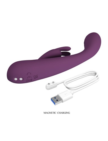 PRETTY LOVE - EMMA VIBRADOR ROXO RABBIT COM ESTIMULADOR