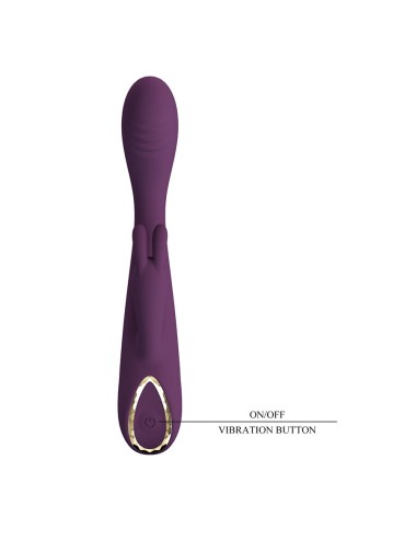 PRETTY LOVE - EMMA VIBRADOR ROXO RABBIT COM ESTIMULADOR