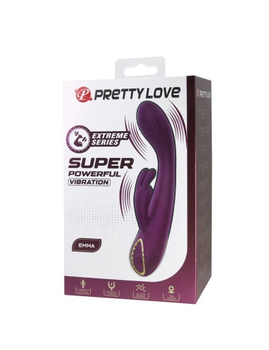 PRETTY LOVE - EMMA VIBRADOR ROXO RABBIT COM ESTIMULADOR