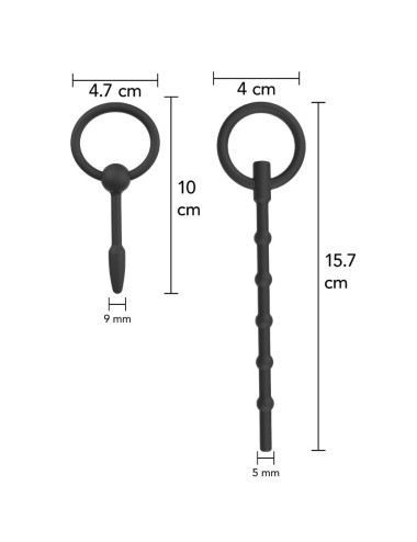 HIDDEN DESIRE - EXTREME ADVANCED CONJUNTO DE PLUGS URETRAIS 2 UNIDADES