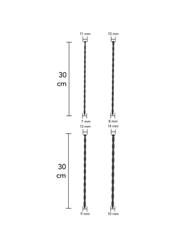 HIDDEN DESIRE - EXTREME ADVANCED CONJUNTO DE DILATADORES URETRAIS 4 UNIDADES