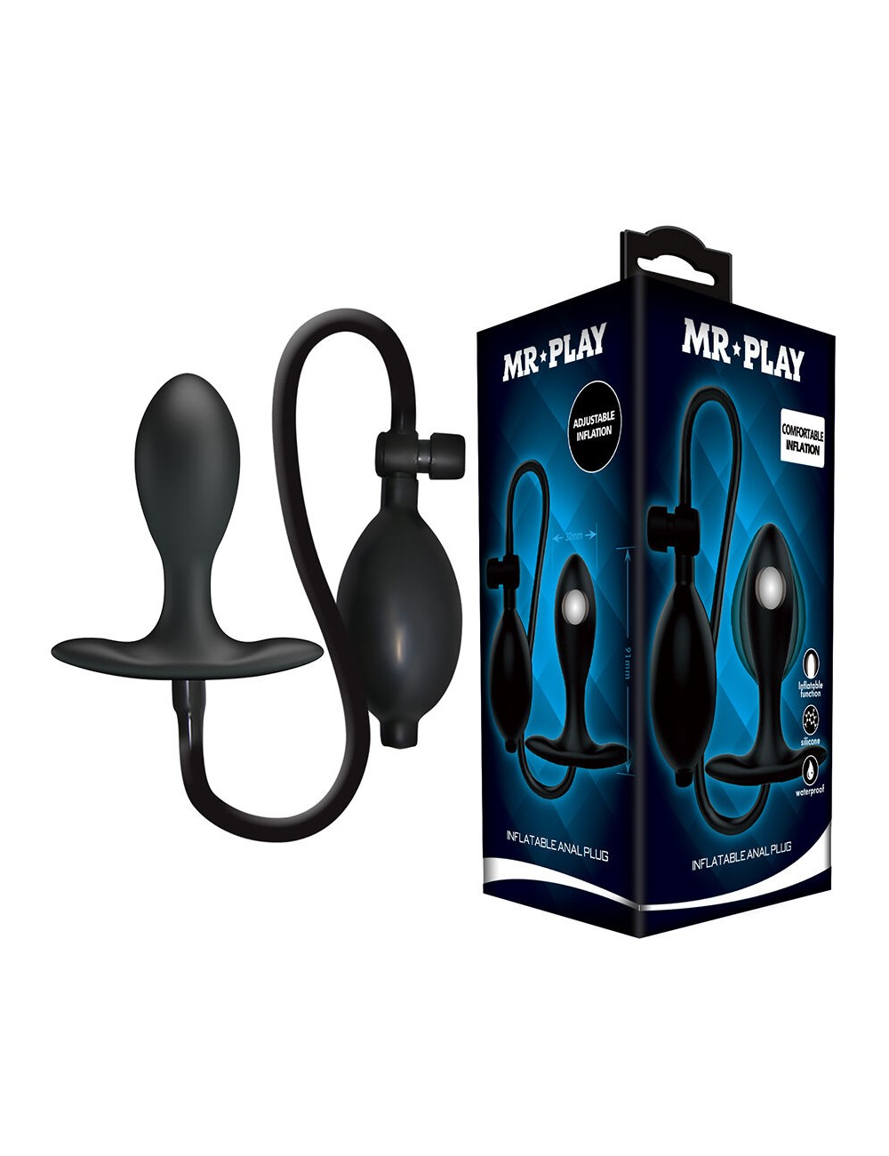 MR PLAY - PLUG ANAL INFLÁVEL AJUSTÁVEL
