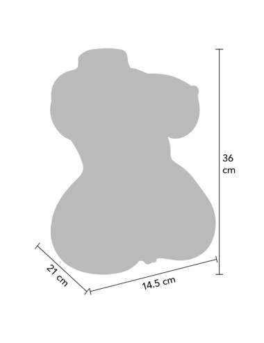 DESEJO OCULTO - MASTURBADOR VAGINAL E ANAL SUCULENTO TAMANHO DUPLO 5 KG