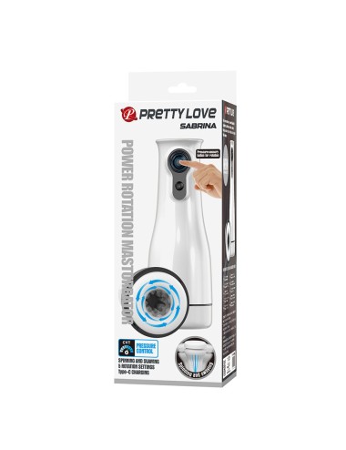 PRETTY LOVE - SABRINA MASTURBADOR MASCULINO GIRATÓRIO E BALANÇANTE