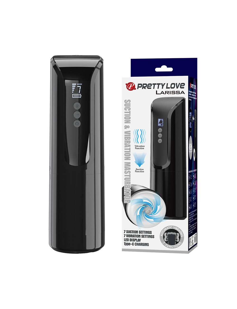PRETTY LOVE - LARISSA MASTURBADOR DE SUCÇÃO VIBRATÓRIO