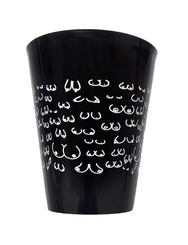 DIABLO PICANTE - COPO PRETO 500 ML COM SEIOS BRANCOS