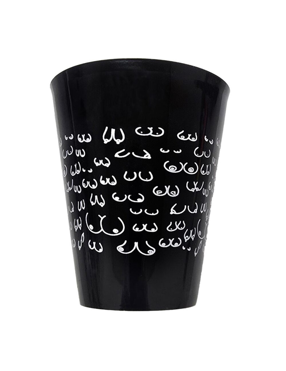 DIABLO PICANTE - COPO PRETO 500 ML COM SEIOS BRANCOS