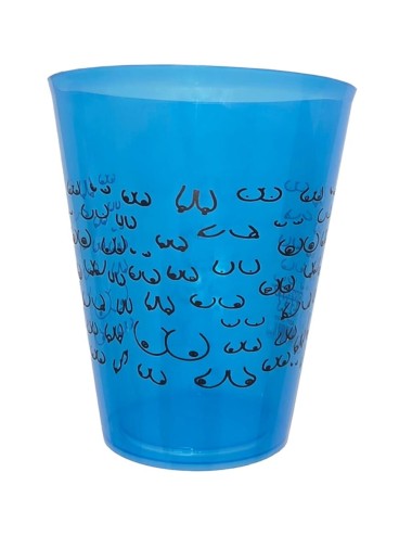 DIABLO PICANTE - COPO AZUL 500 ML COM SEIOS NEGROS