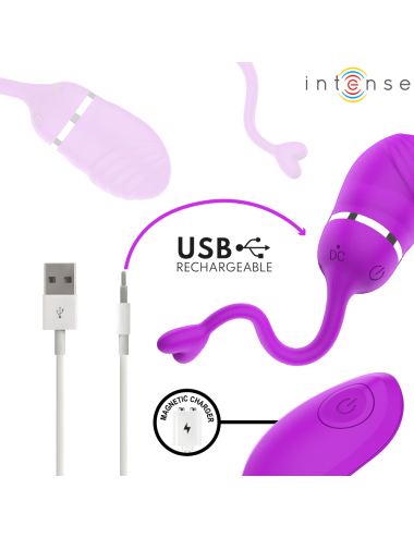 INTENSE - SOOKIE OVO VIBRATÓRIO COM CONTROLE REMOTO ROXO