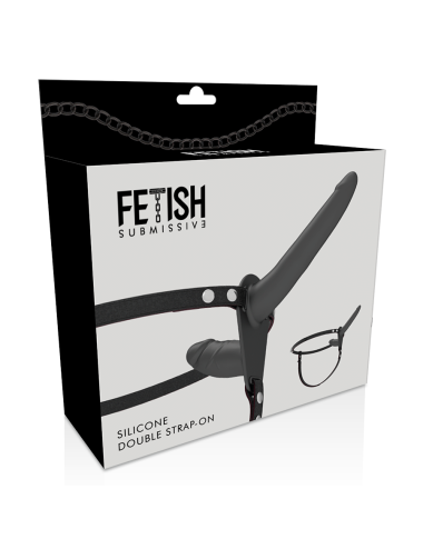 FETISH SUBMISSIVE DOUBLE PENETRIX STRAP-ON BLACK UP