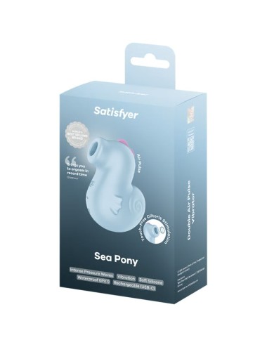 SATISFYER - SEA PONY VIBRADOR & ESTIMULADOR AIR PULSE