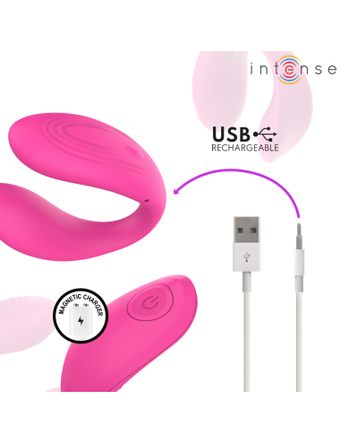 INTENSE - NORA ESTIMULADOR DE CLIPE VIBRATÓRIO ROSA