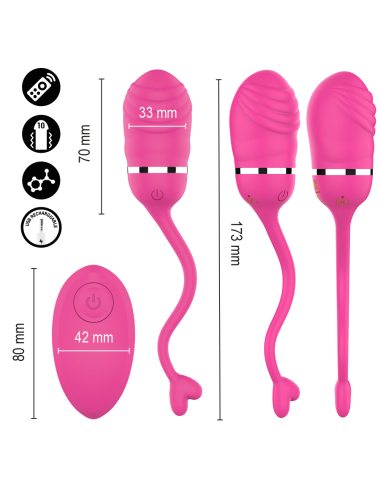 INTENSE - SOOKIE OVO VIBRATÓRIO COM CONTROLE REMOTO ROSA