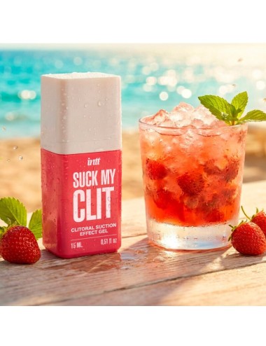 INTT - SUCK MY CLIT SUCTION EFFECT GEL WILD STRAWBERRY 15 ML