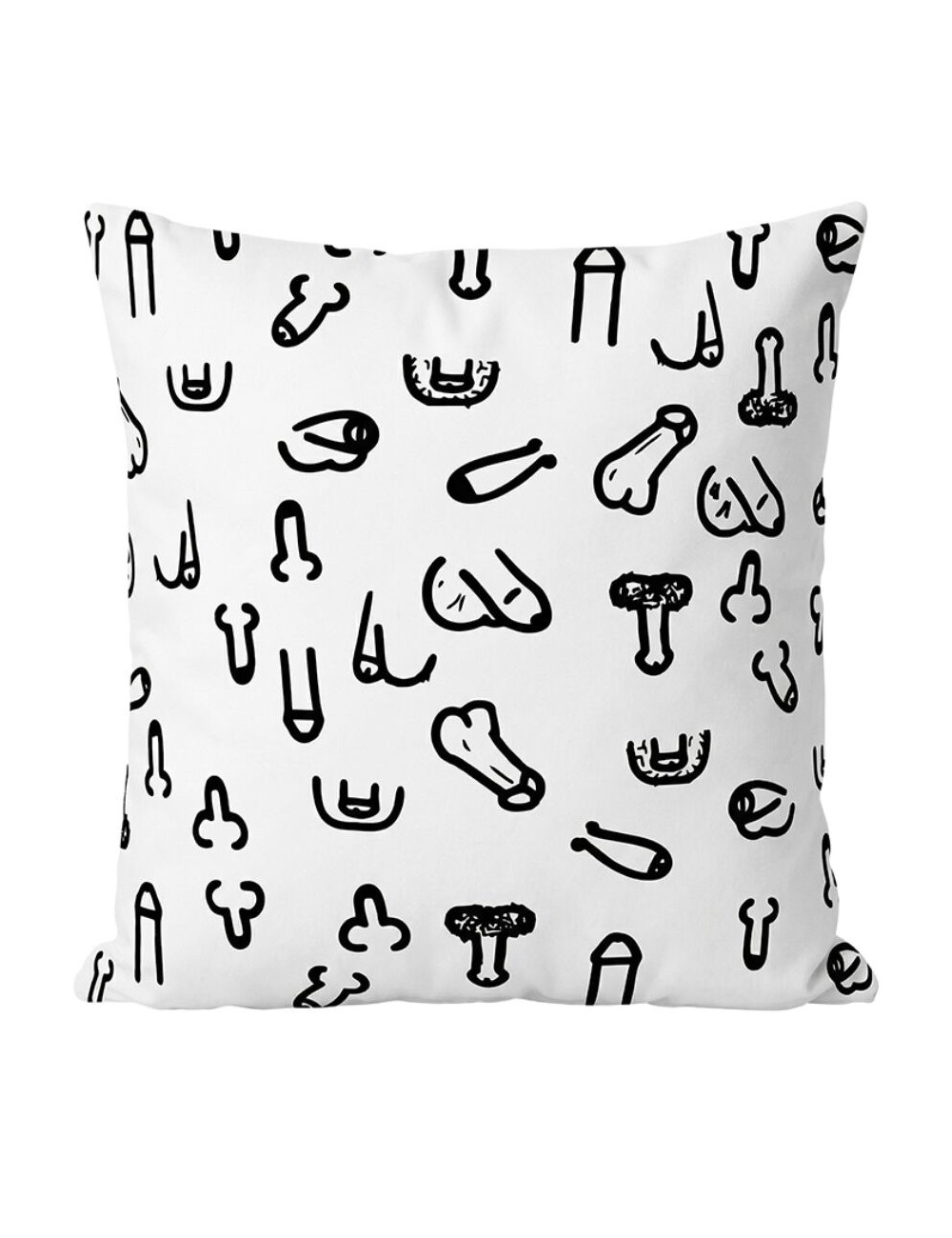 DIABLO PICANTE - 30 X 30 PENIS CUSHION WHITE