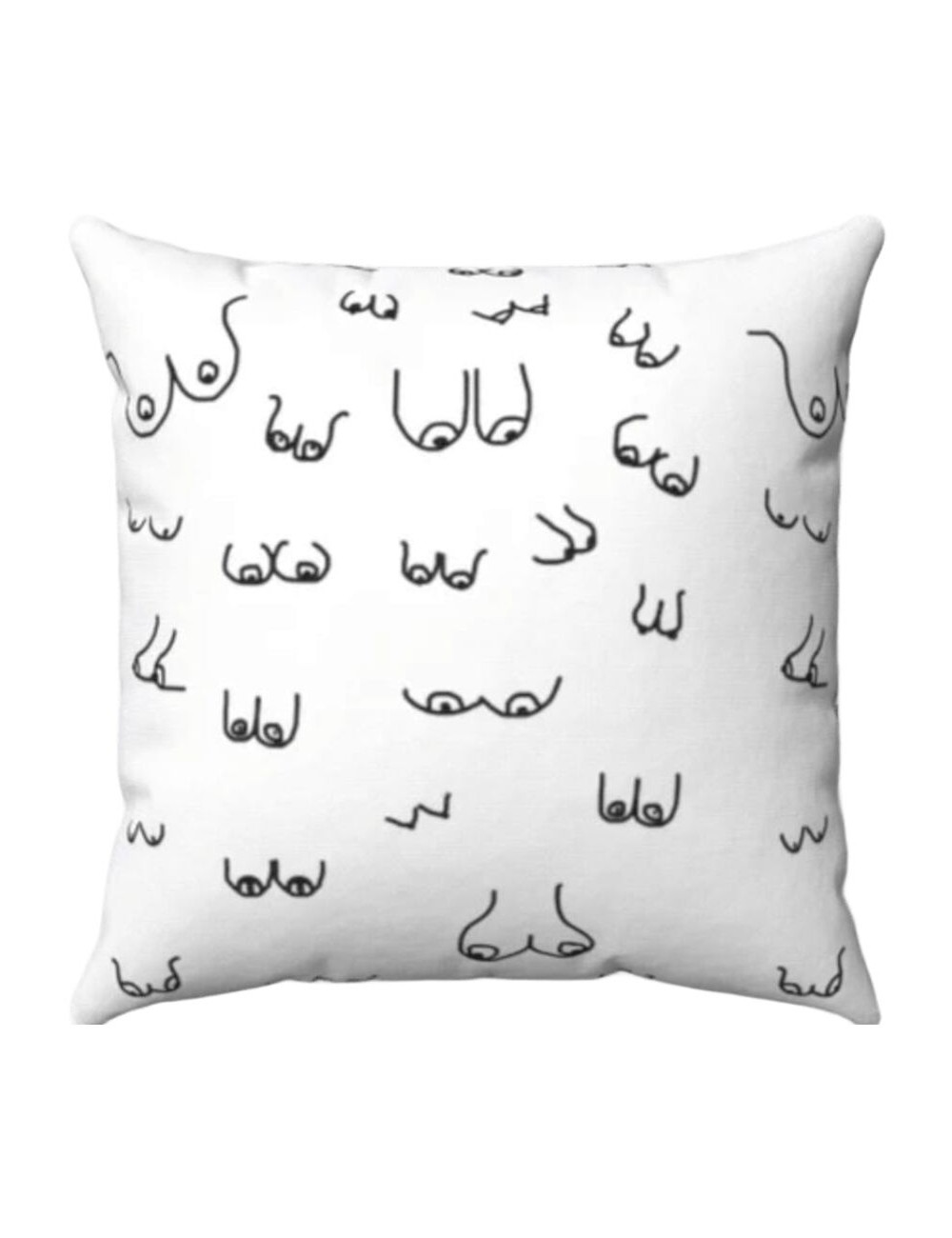 DIABLO PICANTE - 30 X 30 BOOBS CUSHION WHITE