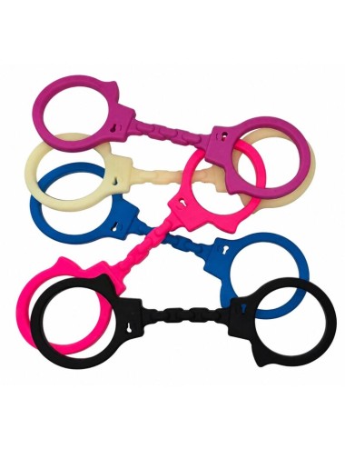 DIABLO PICANTE - SILICONE HANDCUFFS PINK
