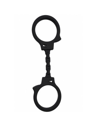 DIABLO PICANTE - SILICONE HANDCUFFS BLACK