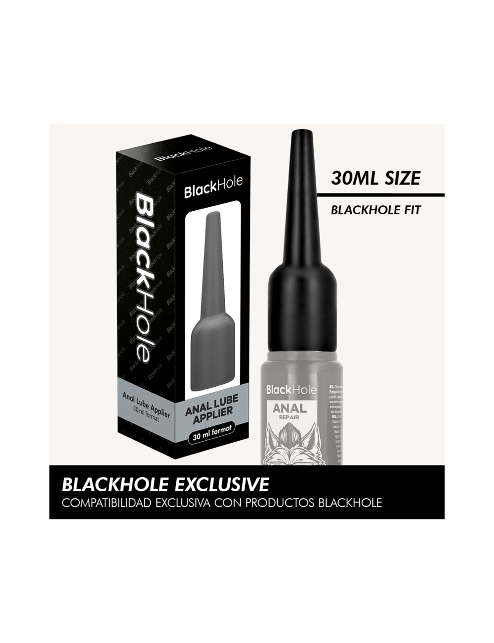 BLACK HOLE - ANAL LUBE APPLIER S SIZE 30 ML