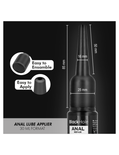 BLACK HOLE - ANAL LUBE APPLIER S SIZE 30 ML