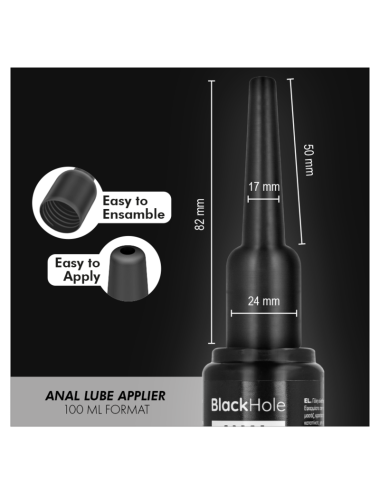 BLACK HOLE - ANAL LUBE APPLIER  L SIZE 100 ML