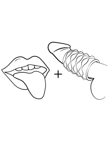 ROMP - MOSH TRANSPARENT MALE MASTURBATOR WITH 6 CM REVERSBLE SHEATH