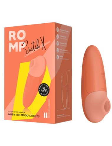 ROMP - SWITCH X CLITORAL STIMULATOR 6 LEVELS ORANGE