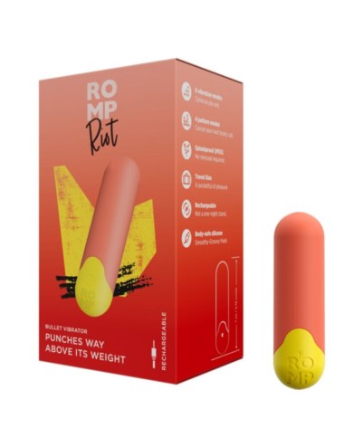 ROMP - RIOT MULTIFUNCTION VIBRATING BULLET ORANGE + YELLOW