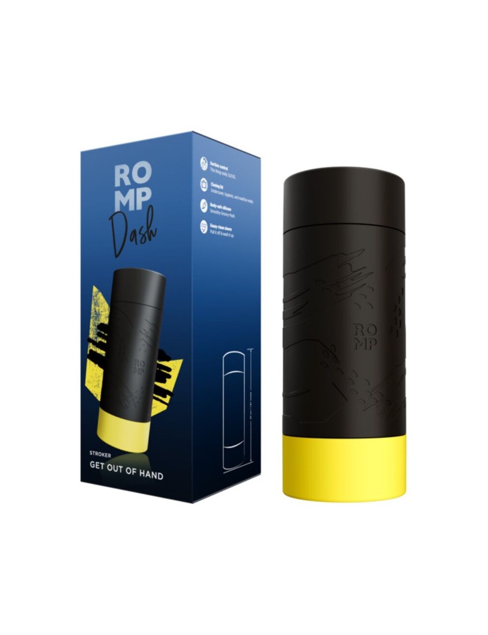 ROMP - DASH MALE MASTURBATOR WITH SUCTION CONTROL 20 CM