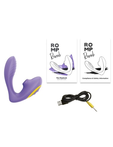 ROMP - REVERB G-SPOT STIMULATOR AND CLITORAL SUCTION DEVICE PURPLE