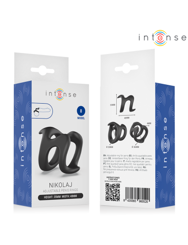 INTENSE - NIKOLAJ ADJUSTABLE PENIS RING MODEL 8