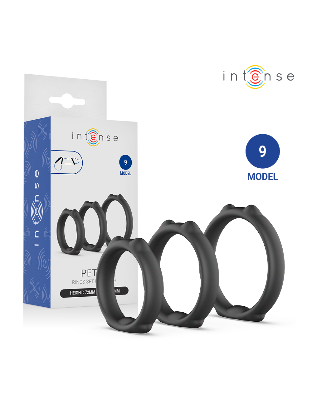 INTENSE - PETER SET OF 3 PENIS RINGS MODEL 9