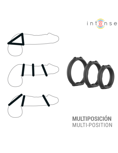 INTENSE - PETER SET OF 3 PENIS RINGS MODEL 9