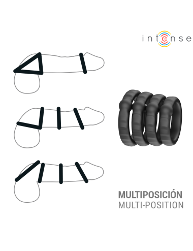 INTENSE - MICHIEL SET OF 4 PENIS RINGS MODEL 10