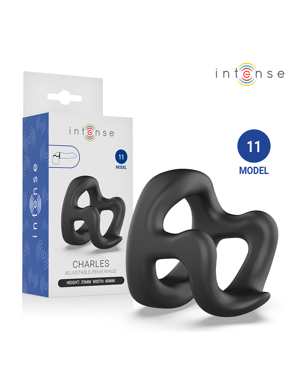 INTENSE - CHARLES ADJUSTABLE PENIS RING MODEL 11