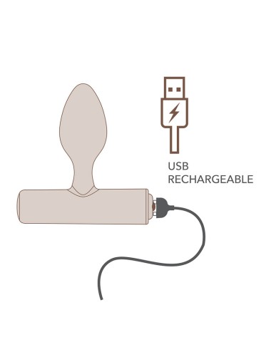 ROCKS-OFF - NOVA SOLARIS RECHARGEABLE SLIM & POWERFUL ANAL PLUG 16 FUNCTION BLACK