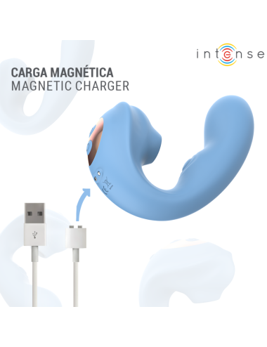 INTENSE - GINA MULTIFUNCTION CLITORAL STIMULATOR BLUE