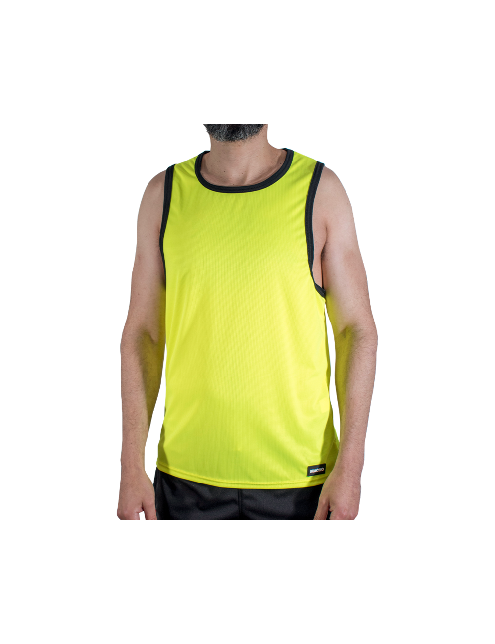 MACHO - CMV001 YELLOW GYM T-SHIRT L/XL