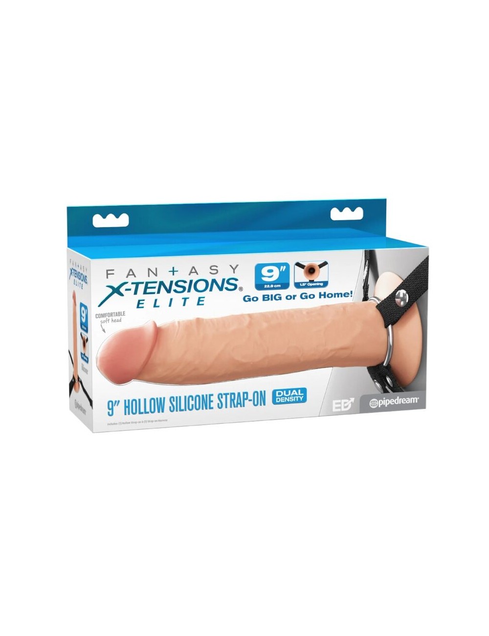 FANTASY X-TENSIONS - ELITE REALISTIC HOLLOW STRAP-ON 24.1 CM