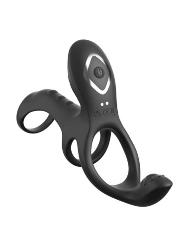 FANTASY C-RINGZ - ULTIMATE COUPLES CAGE MAX VIBRATING COCK RING 19.5 CM