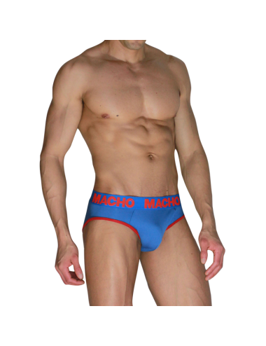 MACHO - MCH005 CLASSIC SLIP BLUE + RED L