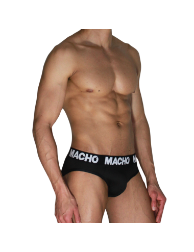 MACHO  - MCH007  CLASSIC SLIP BLACK + BLACK S