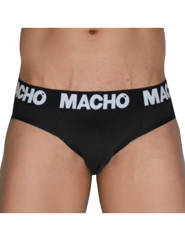 MACHO  - MCH007  CLASSIC SLIP BLACK + BLACK S