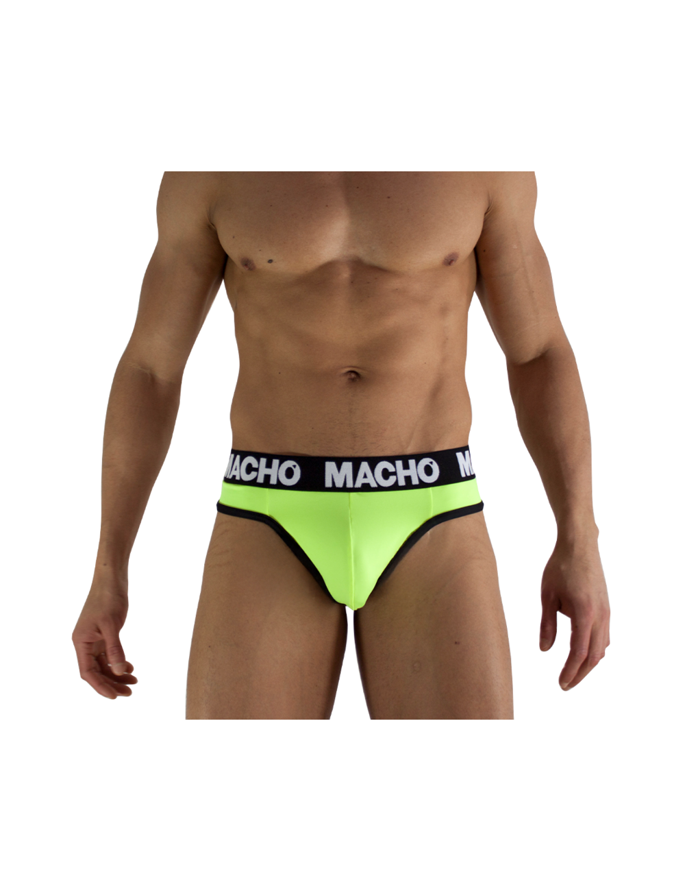 MACHO - MTG001 FLUORESCENT YELLOW THONG SIZE S