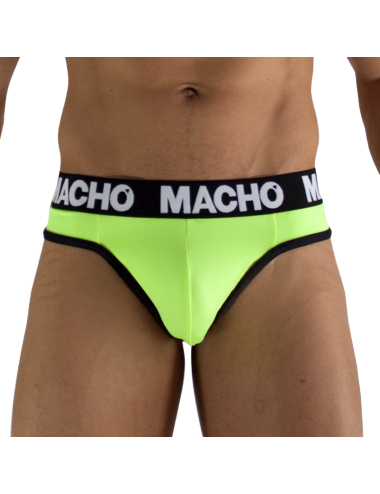 MACHO - MTG001 FLUORESCENT YELLOW THONG SIZE XL