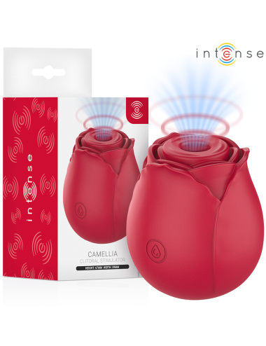 INTENSE - CAMELLIA CLITORAL SUCTION ROSE BY WAVES BORDEAUX